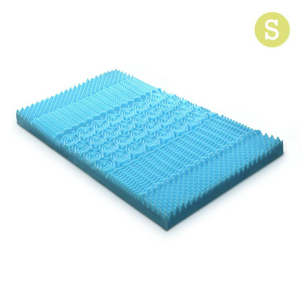 Giselle Bedding Single Size 8cm Cool Gel Mattress Topper - Blue