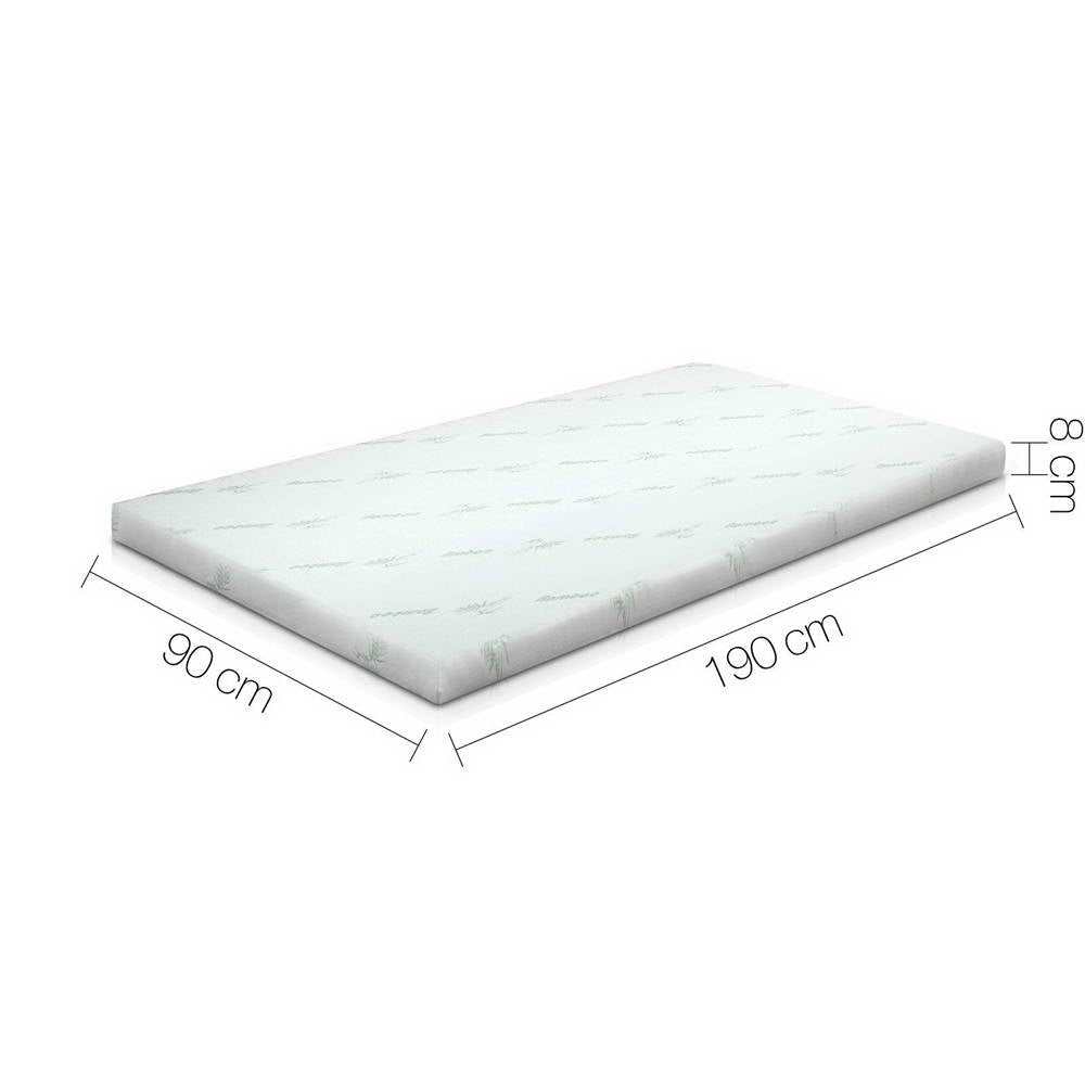 Giselle Bedding Single Size 8cm Cool Gel Mattress Topper - Blue