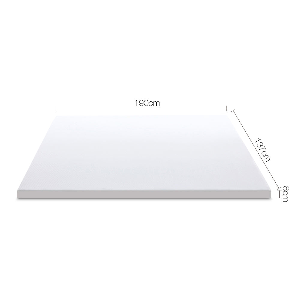 Giselle Bedding Double Size Dual Layer Cool Gel Memory Foam Topper