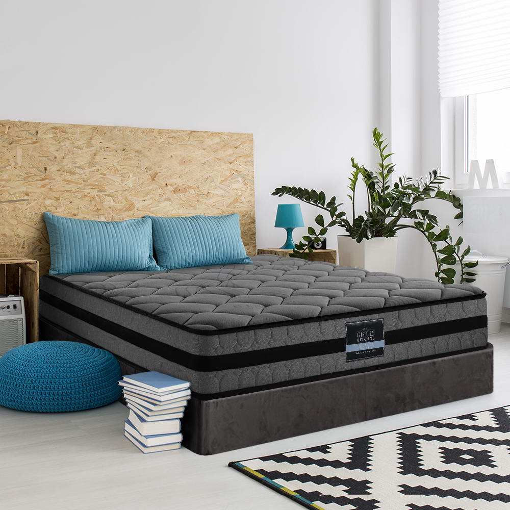 Giselle Bedding Wendell Pocket Spring Mattress 22cm Thick Queen
