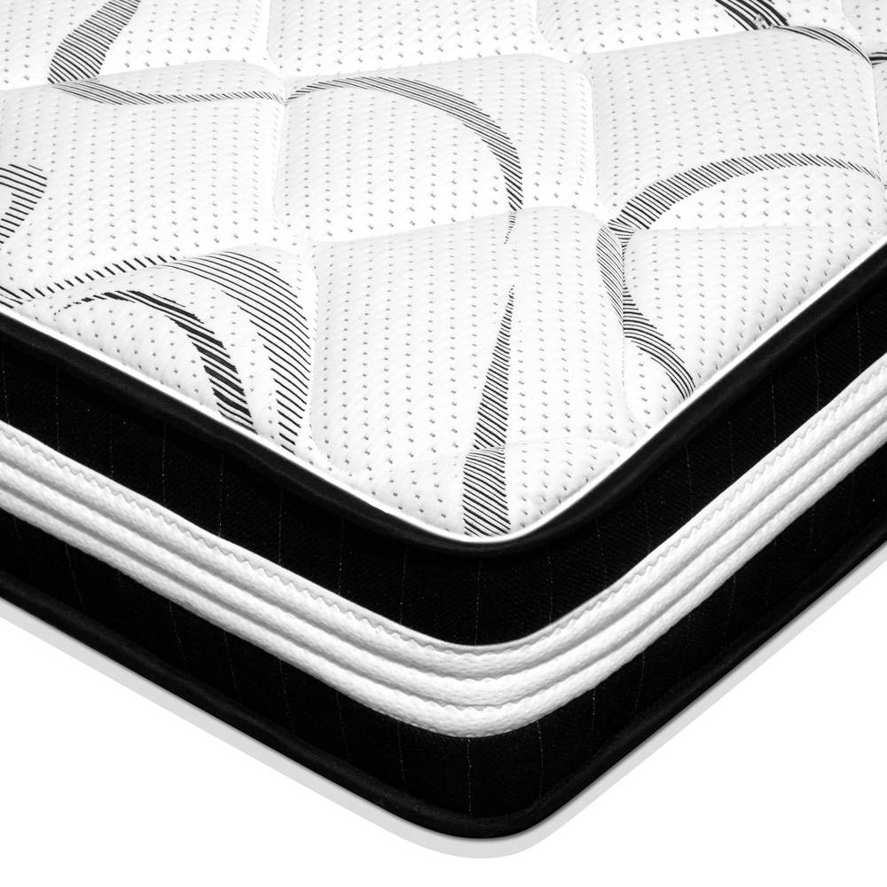 Giselle Bedding Mykonos Euro Top Pocket Spring Mattress 30cm Thick Double