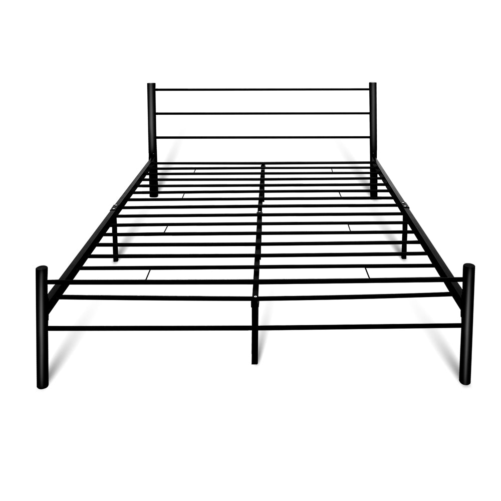 Artiss Metal Double Bed Frame - Black
