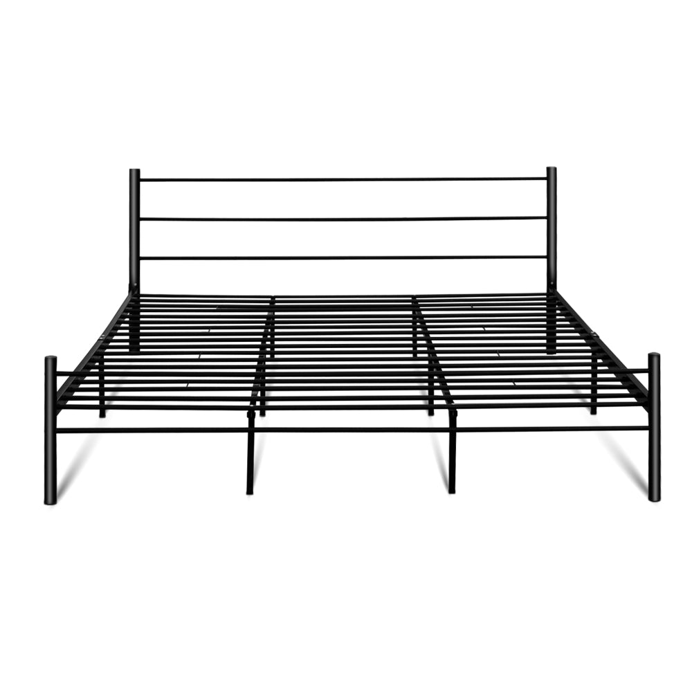 Artiss Metal King Bed Frame - Black