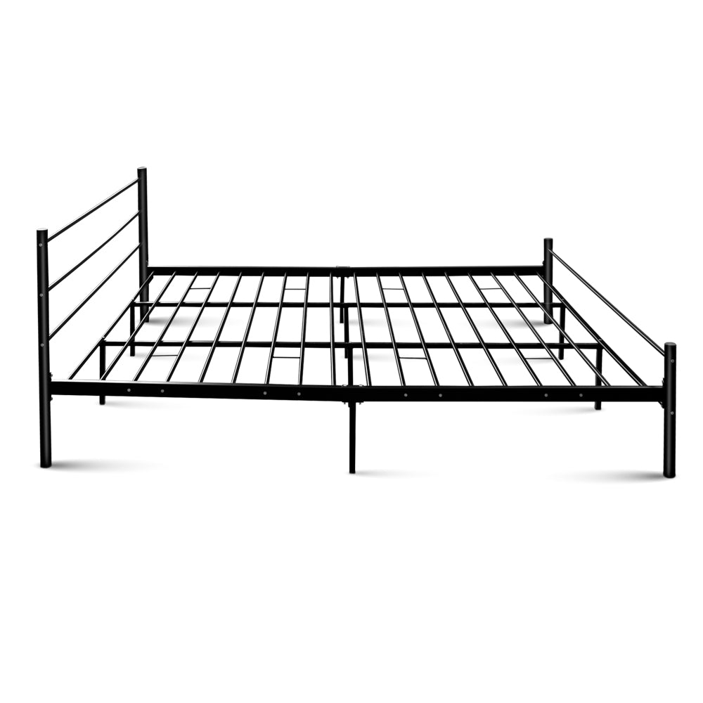 Artiss Metal King Bed Frame - Black