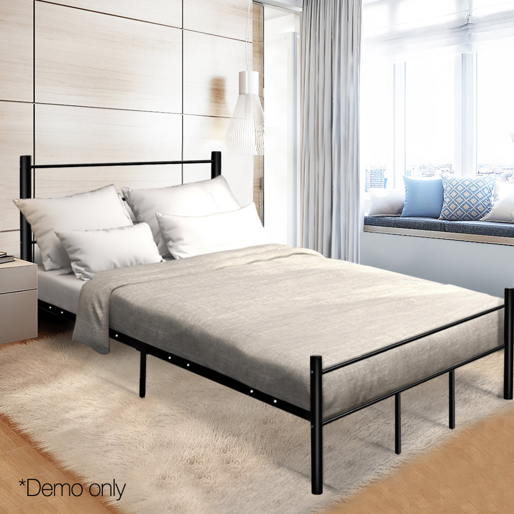Artiss Metal King Bed Frame - Black