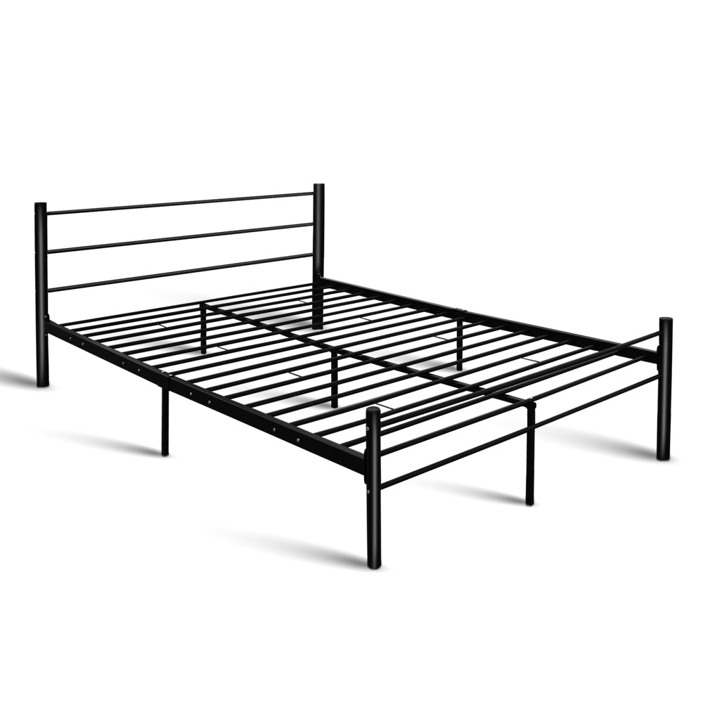 Artiss Metal Queen Bed Frame - Black