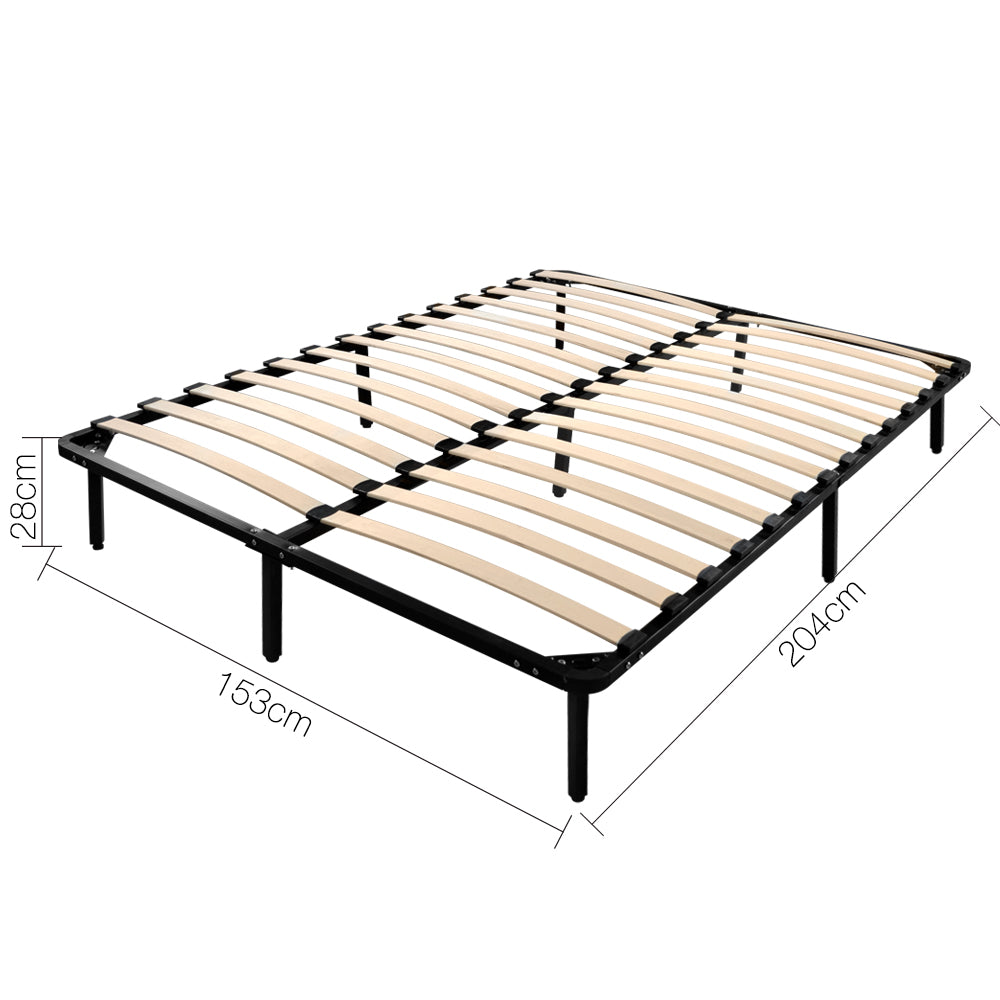 Artiss Queen Size Metal Bed Base - Black