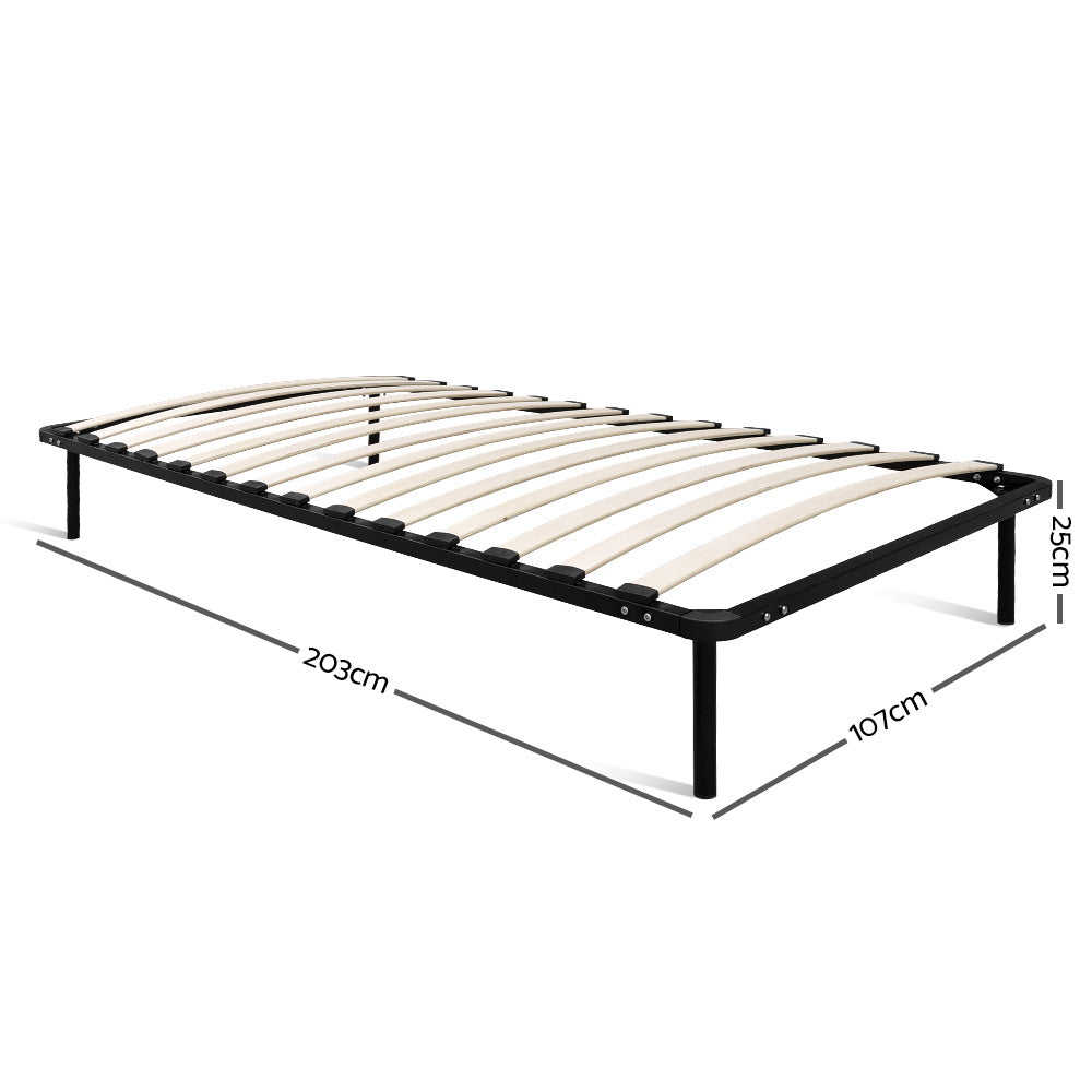 Artiss King Single Size Metal Bed Frame - Black