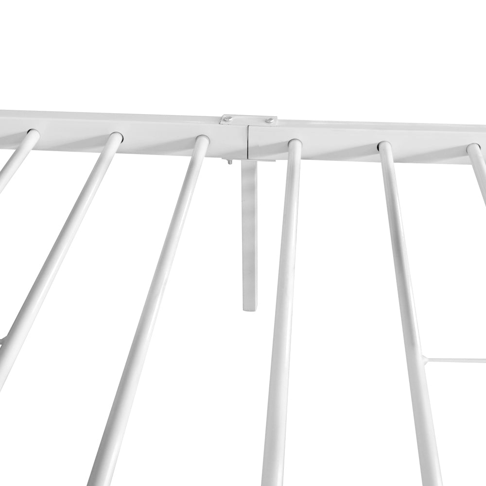 Artiss Double Size Metal Bed Frame - White