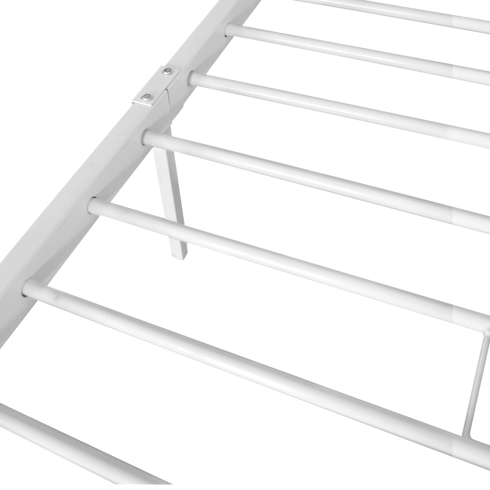 Artiss Metal Single Bed Frame - White