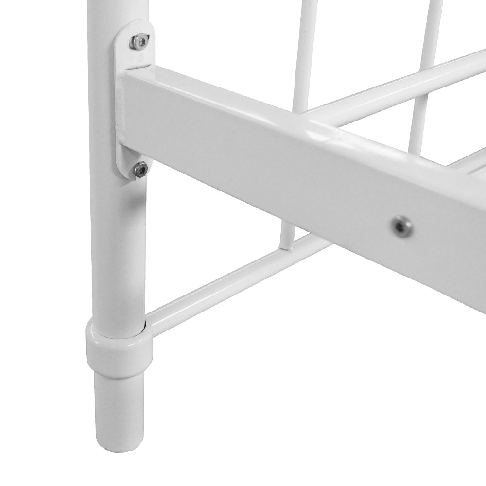Artiss Metal Single Bed Frame - White
