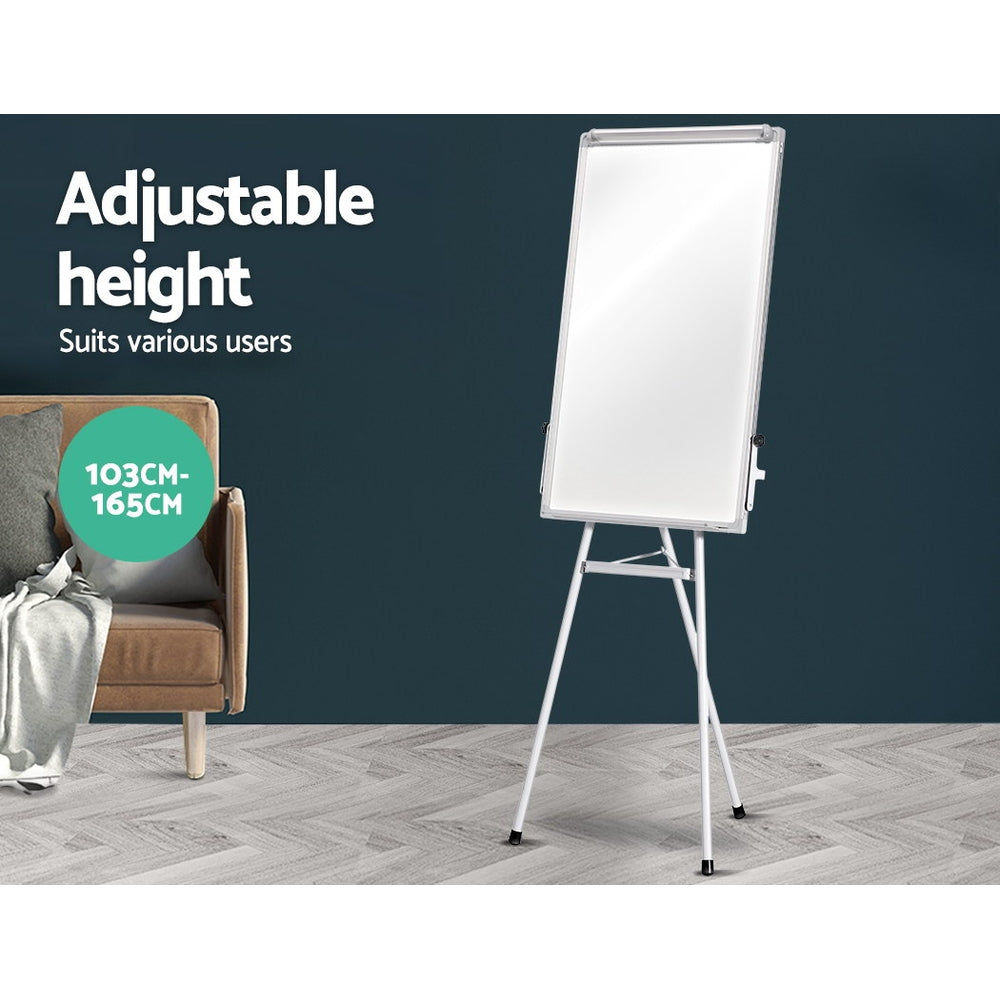 Mobile Whiteboard Portable Stand Tripod Magnetic Flipchart 60x90cm