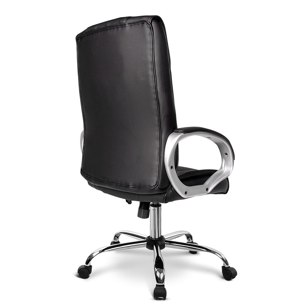 Artiss Everset Office Chair Leather Seating Black