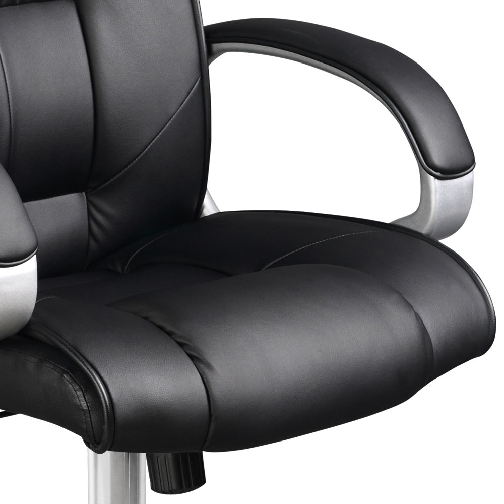 Artiss Everset Office Chair Leather Seating Black