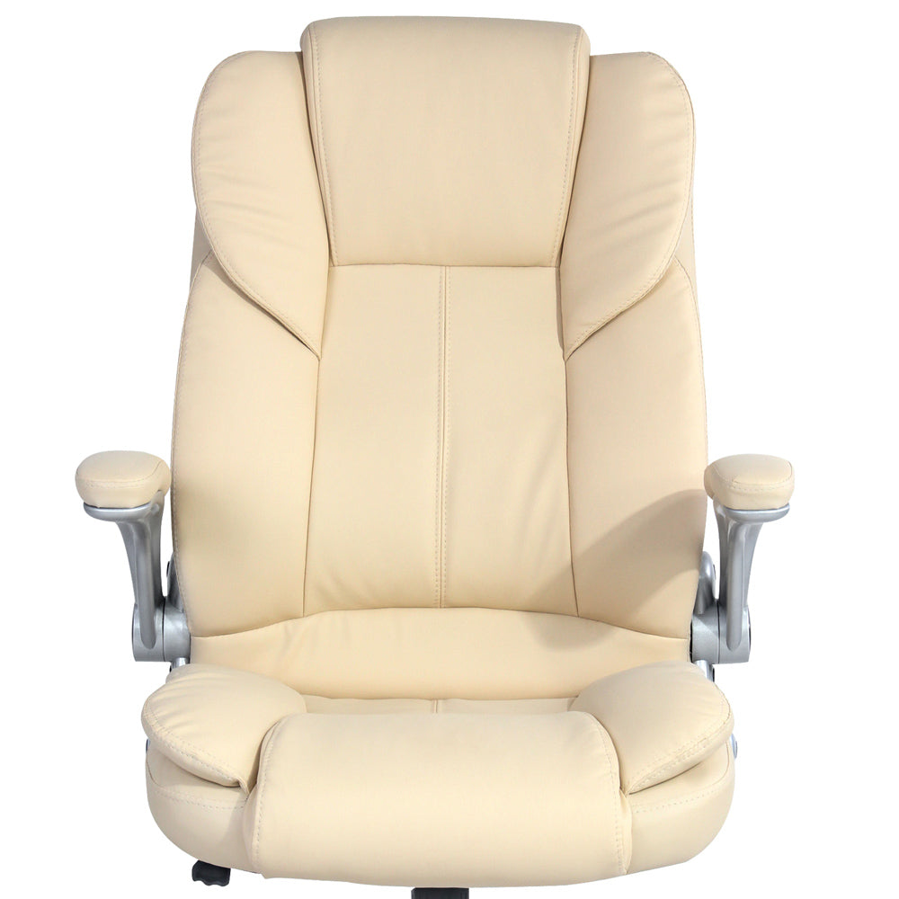 Artiss Kea Executive Office Chair Leather Beige