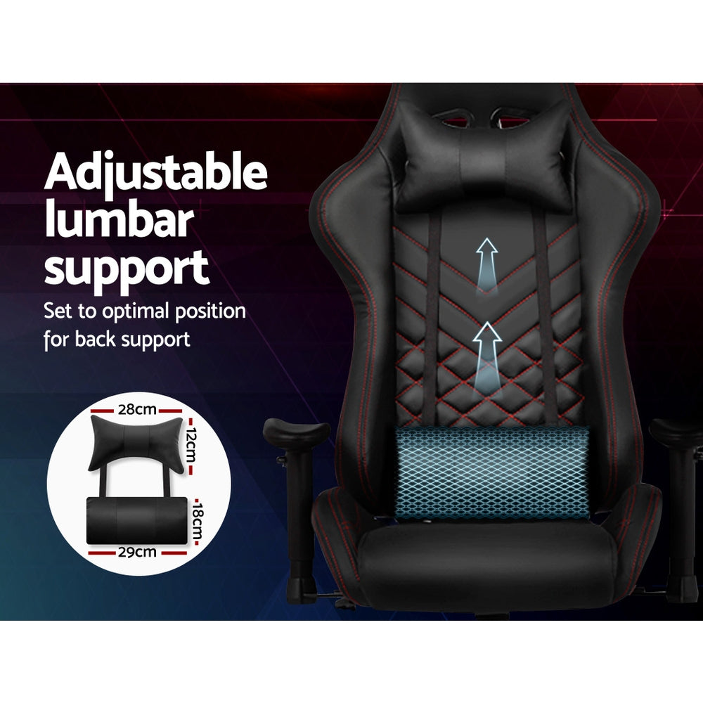 Artiss Gaming Office Chairs Computer Desk Racing Recliner Executive Seat Black