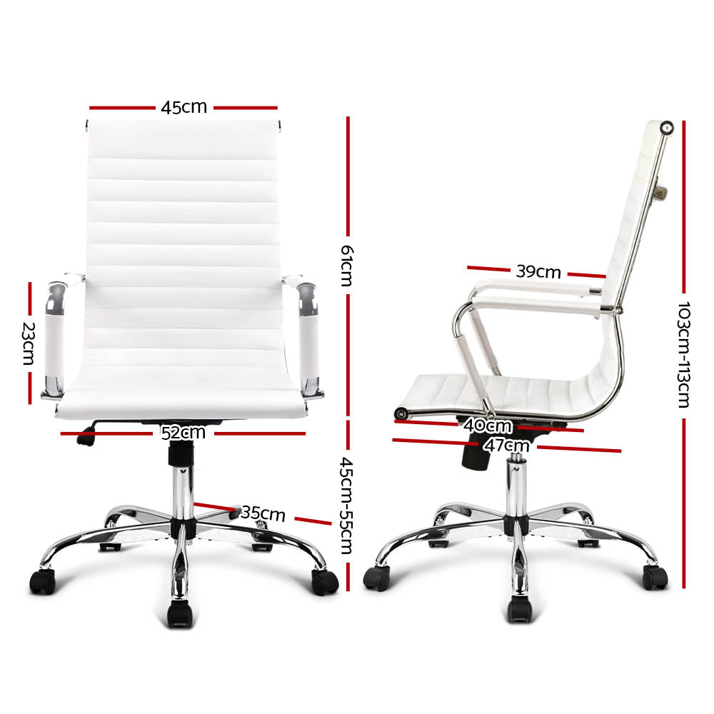 Artiss Gaming Office Chair Computer Desk Chairs Home Work Study White High Back