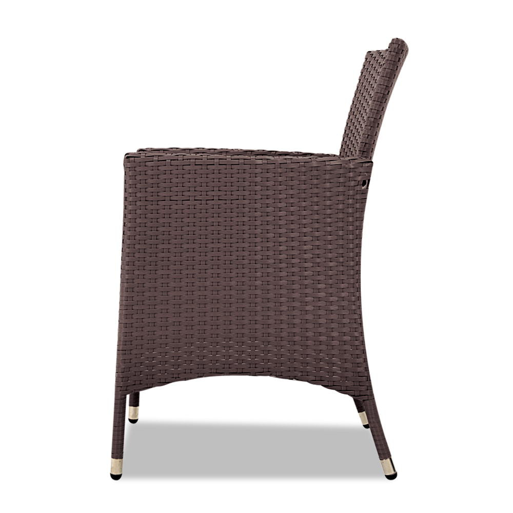 Gardeon 3 Piece Rattan Outdoor Furniture Set - Brown