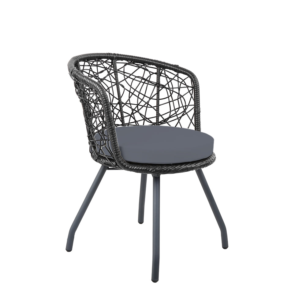 Gardeon Outdoor Patio Chair and Table - Black