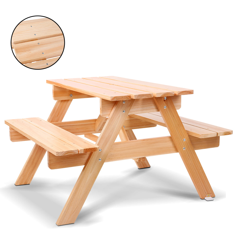 Keezi Kids Wooden Picnic Bench Set
