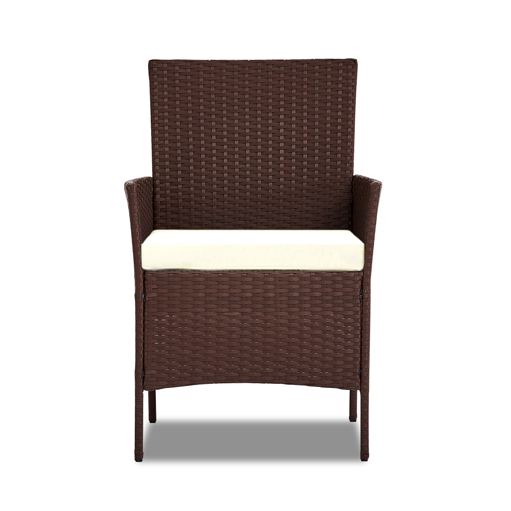 Gardeon 4-piece Rattan Outdoor Set - Brown