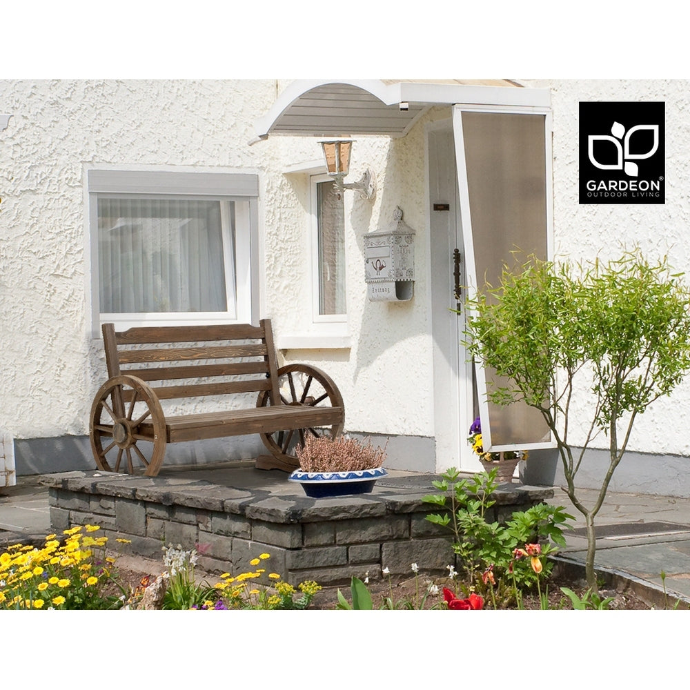 Gardeon Park Bench Wooden Wagon Chair Outdoor Garden Backyard Lounge Furniture