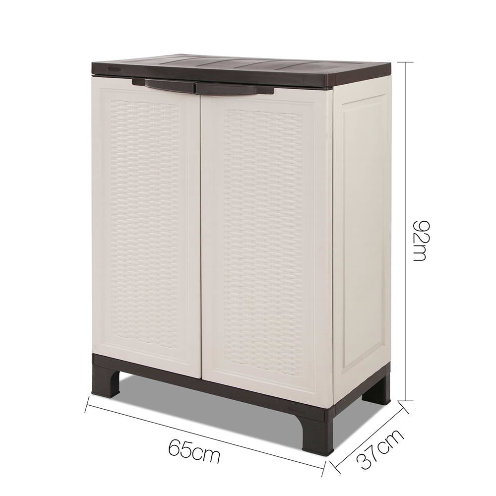 Gardeon Outdoor Storage Cabinet Cupboard Lockable Garage 92cm