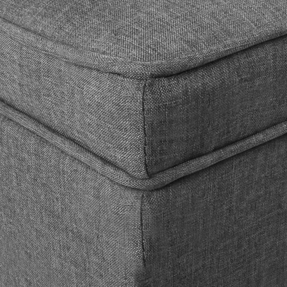 Artiss Fabric Storage Ottoman - Grey