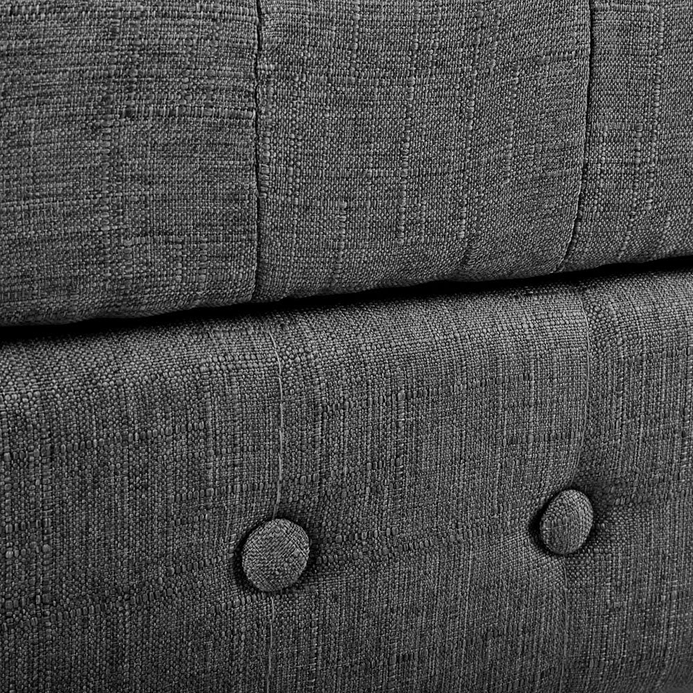 Artiss Fabric Storage Ottoman - Grey