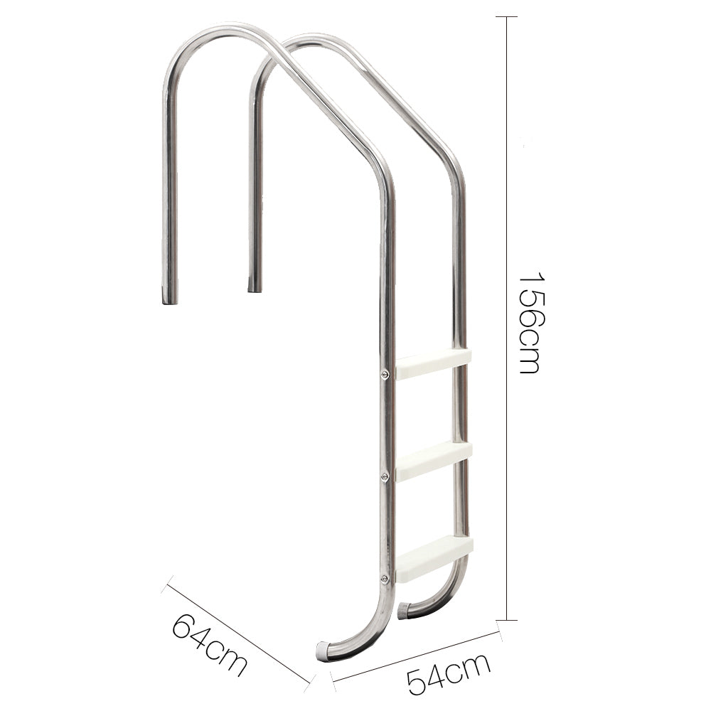 Aquabuddy Stainless Steel Non Slip Pool Ladder