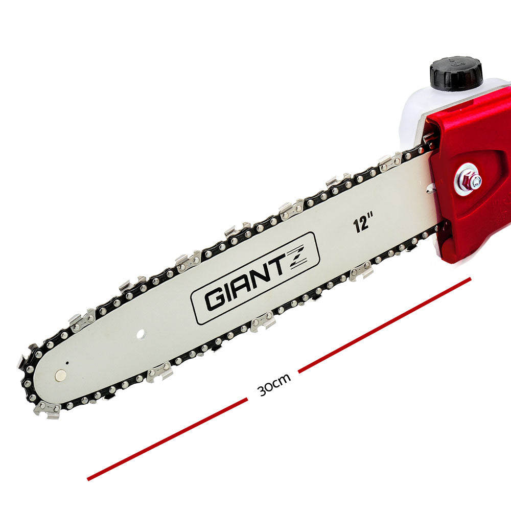 Giantz Pole Chainsaw Brush Cutter Tree 75cc Hedge Pruner Petrol Brush Long
