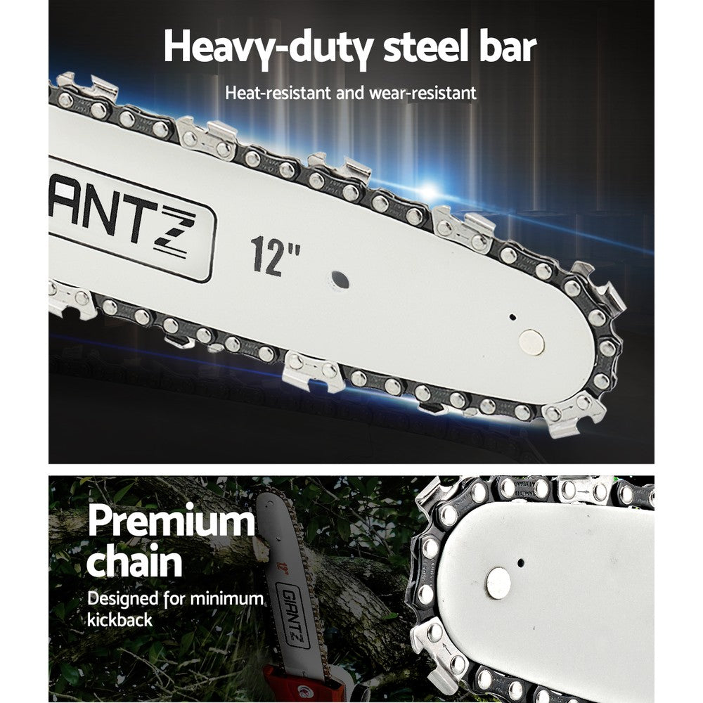 Giantz Pole Chainsaw Brush Cutter Tree 75cc Hedge Pruner Petrol Brush Long