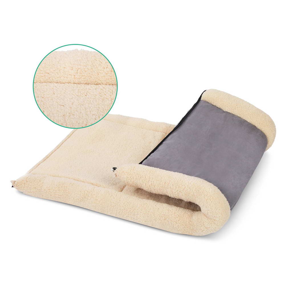 i.Pet Soft Cave Bed/Mat - Grey