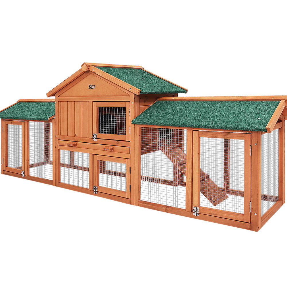 Large metal rabbit hutch best sale