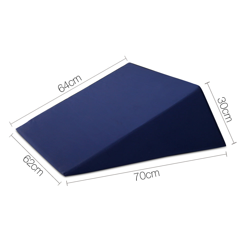 Giselle Bedding Foam Wedge Back Support Pillow - Blue