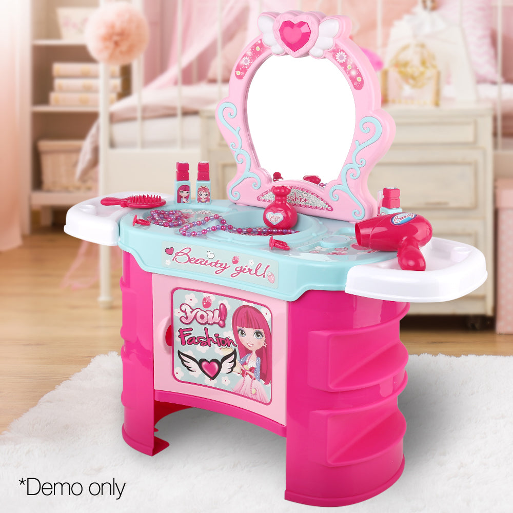 Keezi Kids Makeup Desk Play Set - Pink