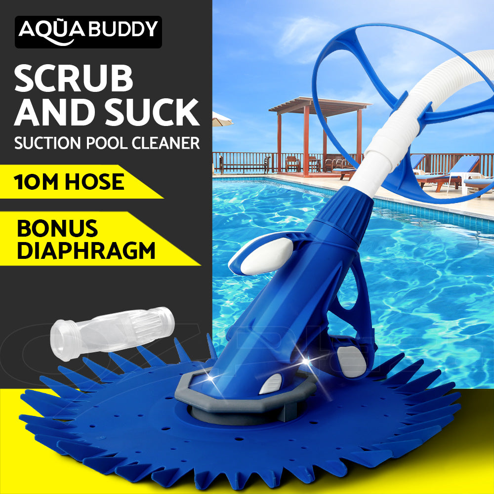 Aquabuddy Swimming Automatic Pool Cleaner Floor Climb Wall Pool Vacuum 10M Hose