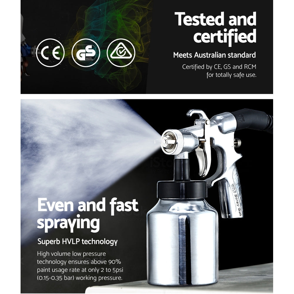 GIANTZ Electric Paint Sprayer Gun 600W HVLP DIY Spray Station Portable Strainer