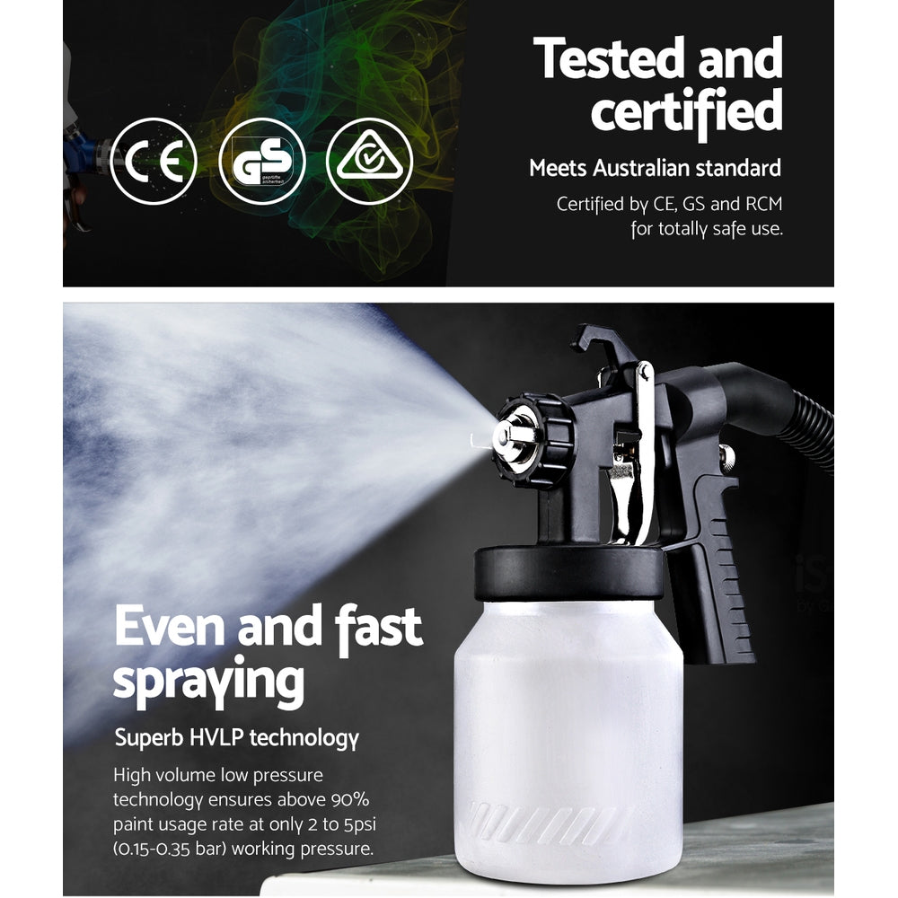 NEW GIANTZ 3-Way Nozzle Electric Paint Sprayer Gun HVLP DIY Spray Station 450W