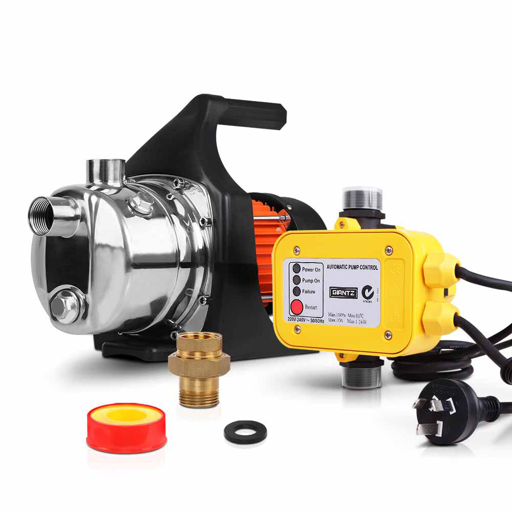 Giantz 1500W High Pressure Garden Water Pump with Auto Controller