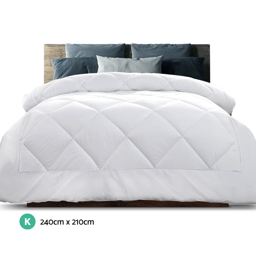 Giselle Bedding King Size 800GSM Microfibre Bamboo Microfiber Quilt