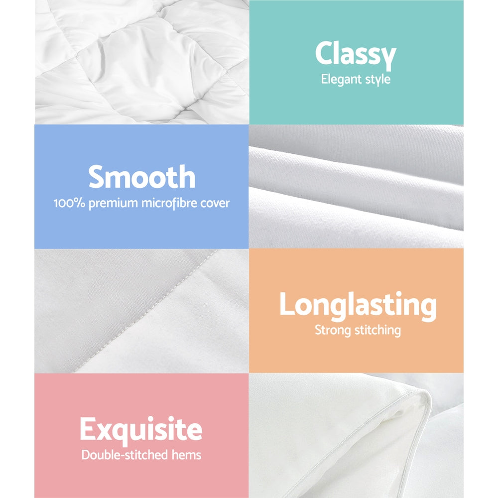 Giselle Bedding Super King 800GSM Microfibre Bamboo Microfiber Quilt