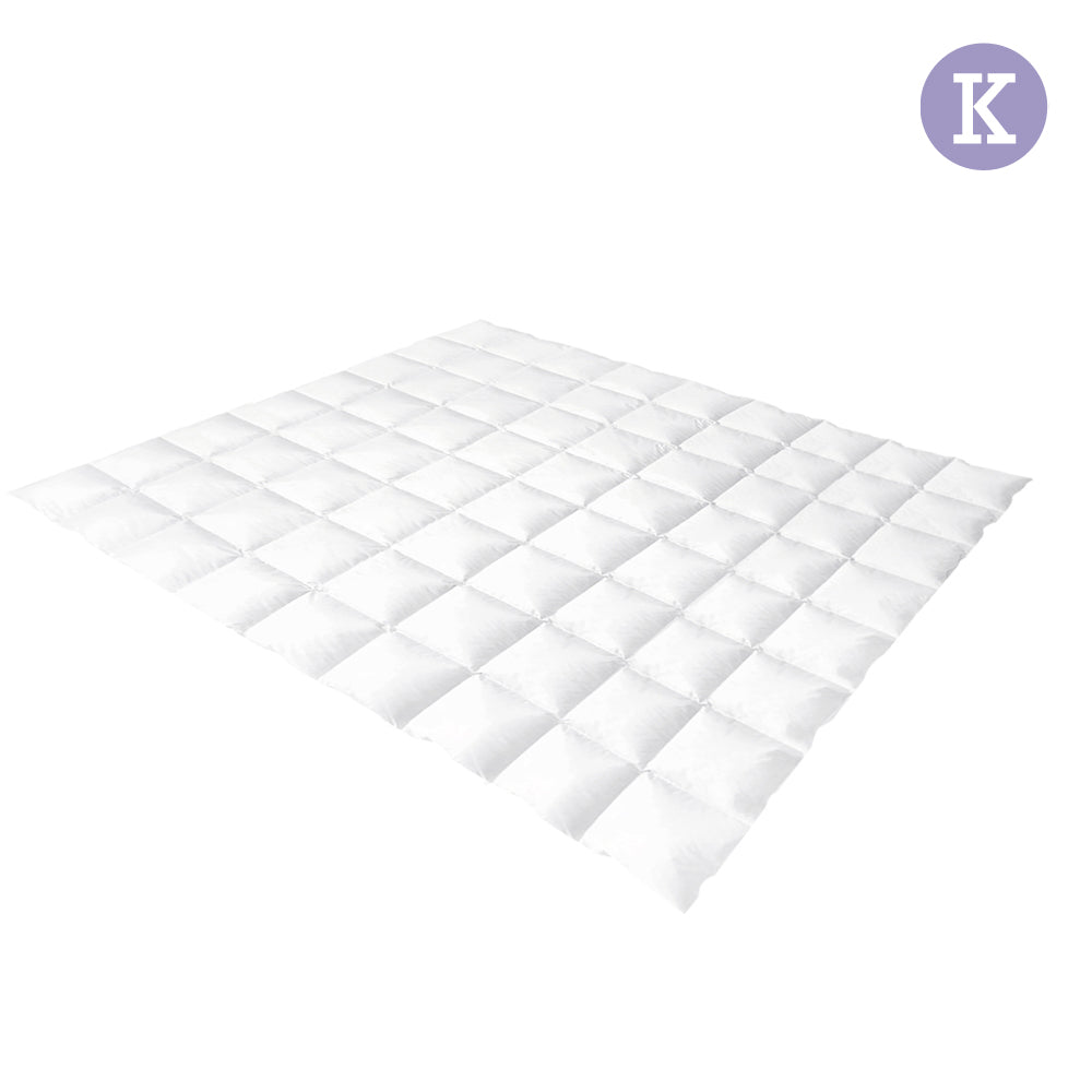 Giselle Bedding King Size Light Weight Duck Down Quilt Cover
