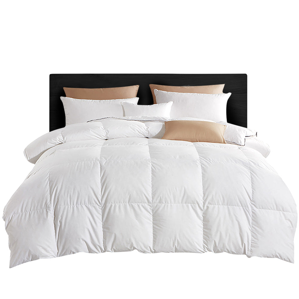 Giselle Bedding 800GSM Goose Down Feather Quilt Cover Duvet Winter Doona White Double