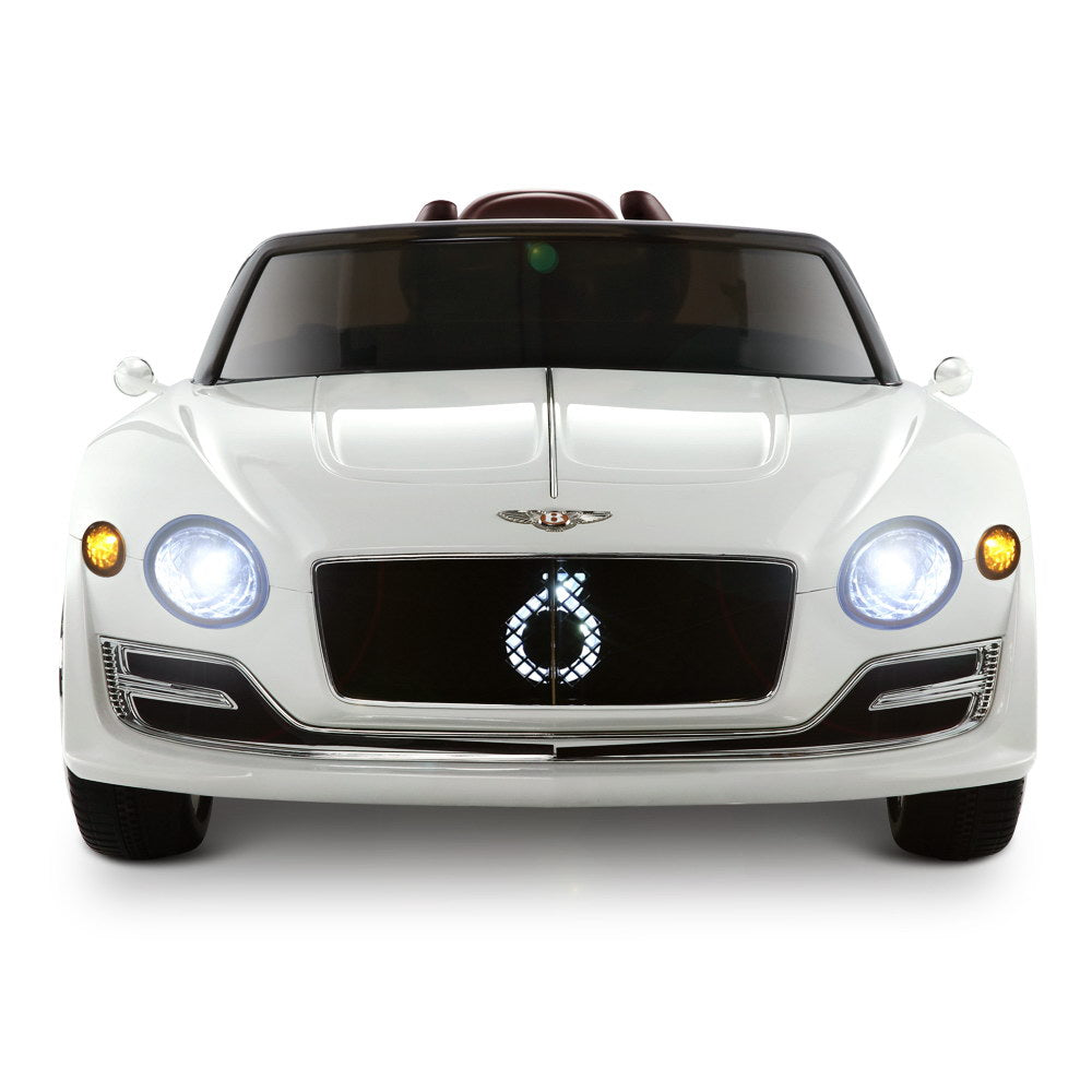 Bentley Kids Ride On Car Licensed Electric Toys 12V Battery Remote Cars White