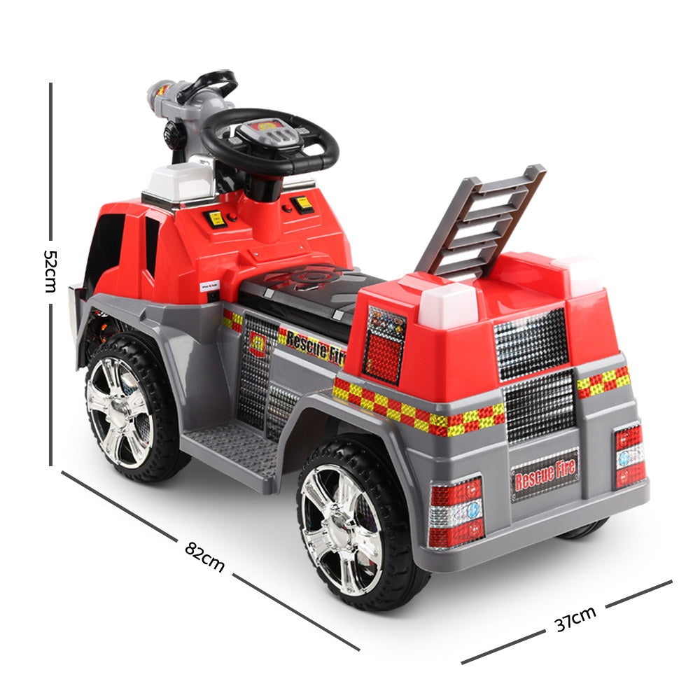 Rigo Kids Ride On Fire Truck Motorbike Motorcycle Car Red Grey