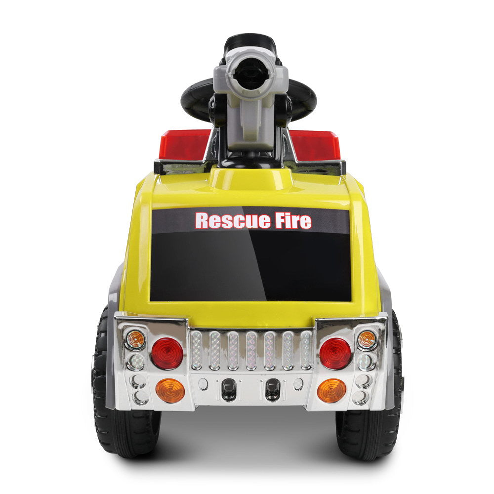 Rigo Kids Ride On Fire Truck Motorbike Motorcycle Car Yellow