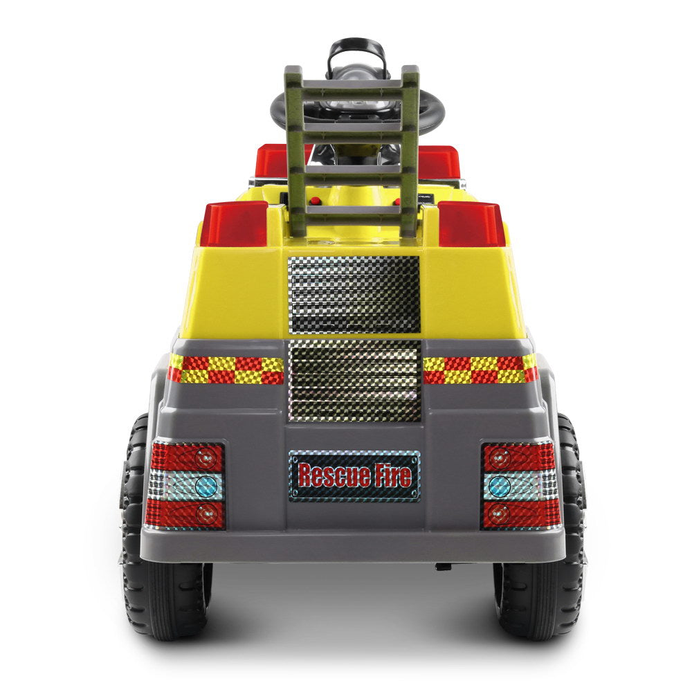 Rigo Kids Ride On Fire Truck Motorbike Motorcycle Car Yellow