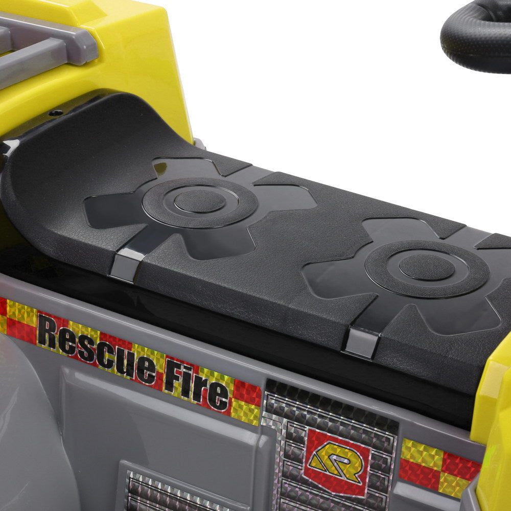 Rigo Kids Ride On Fire Truck Motorbike Motorcycle Car Yellow