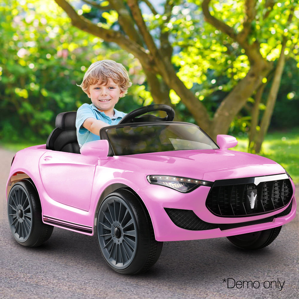 Rigo Kids Ride On Car Battery Electric Toy Remote Control Pink Cars Dual Motor